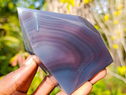 Polished Strawberry Agate Display Crystal Points x 3 From Mozambique - Toprock Gemstones and Minerals 