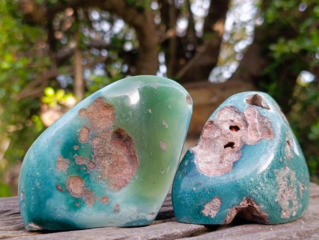 Polished Mtorolite Standing Display Pieces x 6 From Mutorashanga, Zimbabwe - Toprock Gemstones and Minerals 