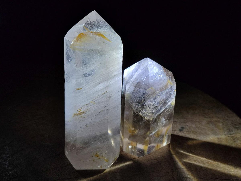 Polished Smokey Quartz Crystals x 4 From Madagascar - Toprock Gemstones and Minerals 