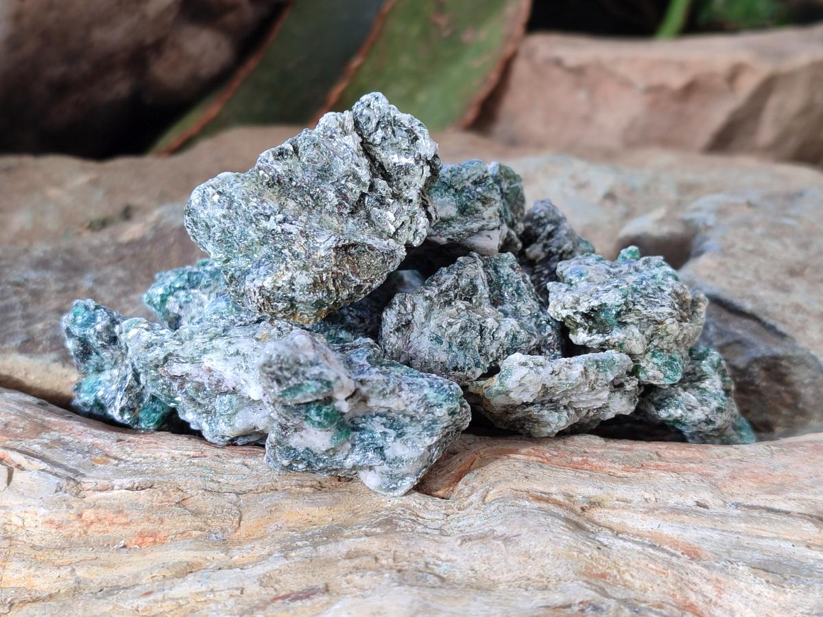 Natural Emerald Mica 'Mutokolite' Cobbed Specimens x 2,31 Kg Lot From Mutoko, Zimbabwe - Toprock Gemstones and Minerals 