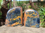 Polished Nellite Tigers Eye Standing Display Pieces x 4 From Prieska, South Africa - Toprock Gemstones and Minerals 