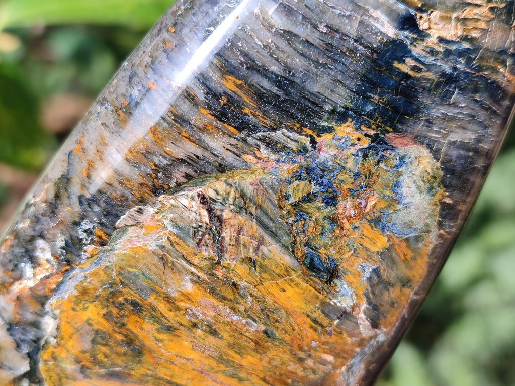 Polished Nellite Tigers Eye Standing Display Pieces x 4 From Prieska, South Africa - Toprock Gemstones and Minerals 