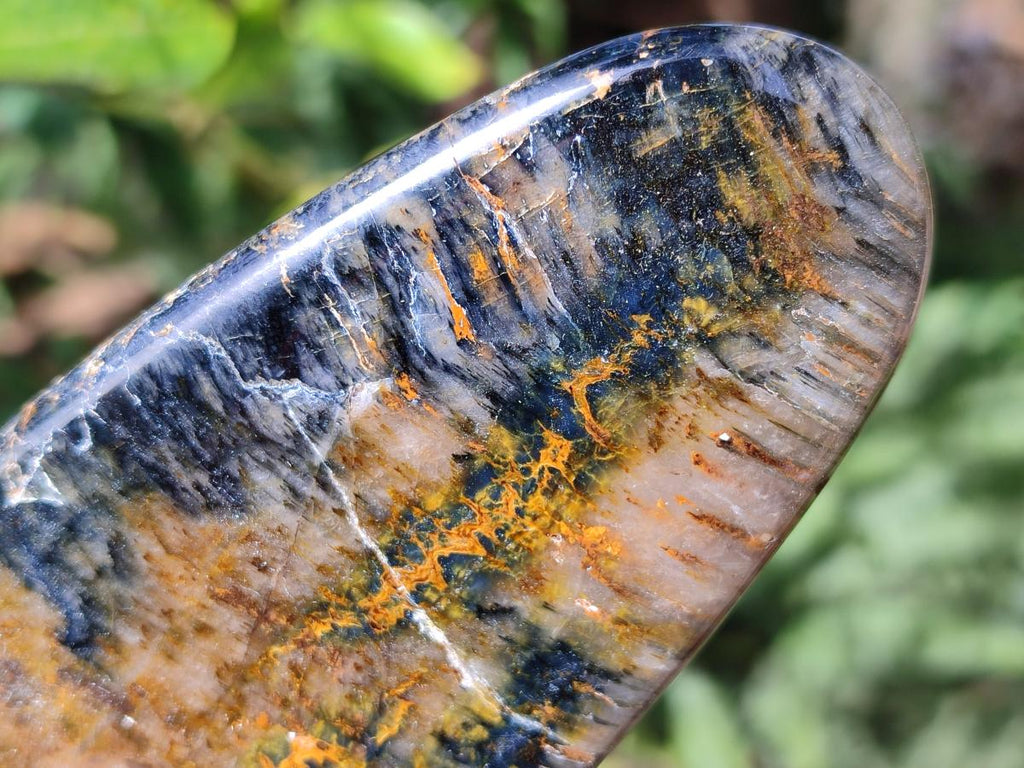 Polished Nellite Tigers Eye Standing Display Pieces x 4 From Prieska, South Africa - Toprock Gemstones and Minerals 