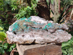 Natural XL Quartz and Malachite Specimen x 1 From Kasompe, Congo - Toprock Gemstones and Minerals 