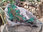 Natural XL Quartz and Malachite Specimen x 1 From Kasompe, Congo - Toprock Gemstones and Minerals 