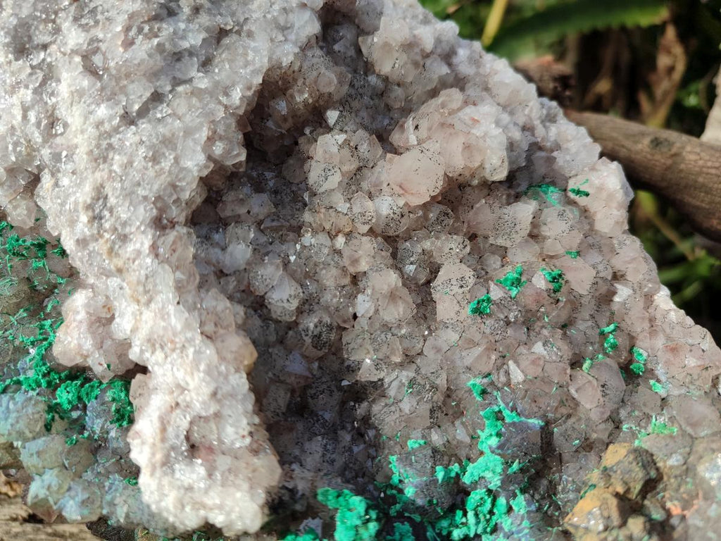 Natural XL Quartz and Malachite Specimen x 1 From Kasompe, Congo - Toprock Gemstones and Minerals 