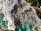 Natural XL Quartz and Malachite Specimen x 1 From Kasompe, Congo - Toprock Gemstones and Minerals 