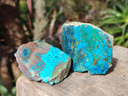 Polished One Side Shattuckite Slices x 24 From Kaokoveld, Namibia - Toprock Gemstones and Minerals 