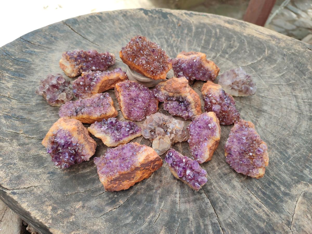 Natural Dark Purple Amethyst Clusters x 35 From Boekenhouthoek, South Africa - Toprock Gemstones and Minerals 