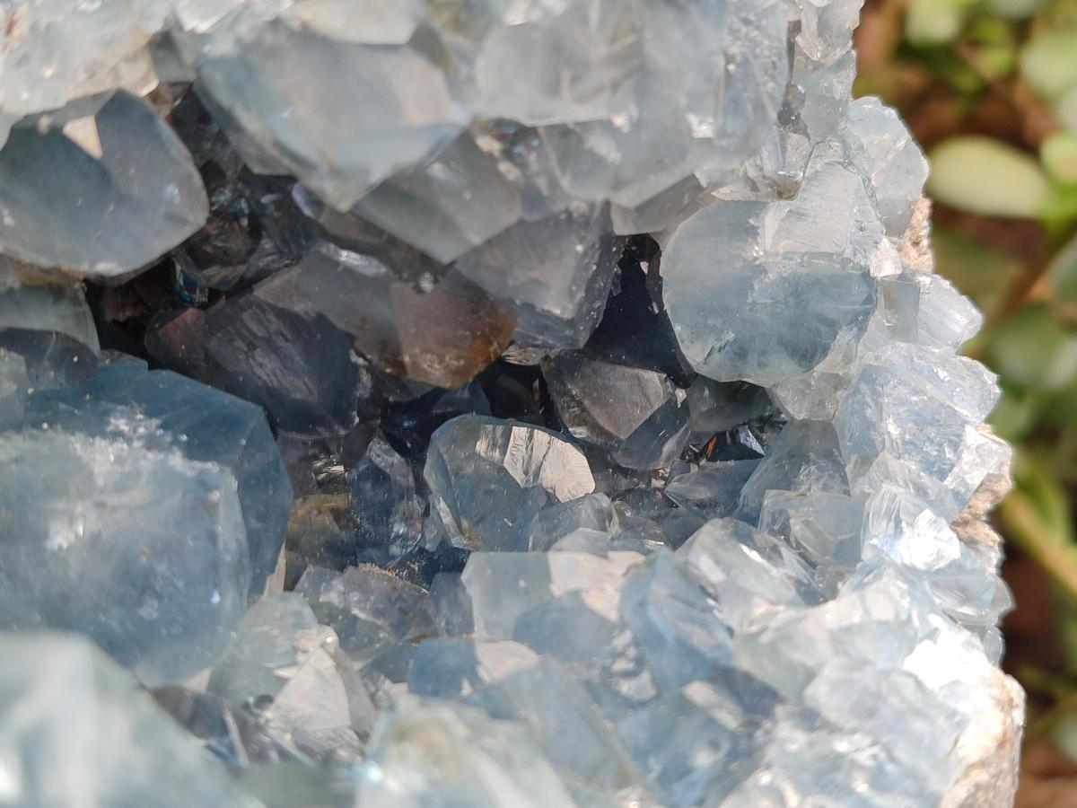 Natural Large Blue Celestite Geode Specimen x 1 From Sakoany, Madagascar - Toprock Gemstones and Minerals 