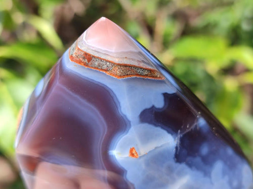 Polished Strawberry Agate Display Crystals x 3 From Mozambique - Toprock Gemstones and Minerals 