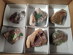 Natural Drusy Salrose Cobaltoan Dolomite with Associated Minerals x 6 From Kakanda, Congo - Toprock Gemstones and Minerals 