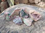 Natural Drusy Salrose Cobaltoan Dolomite with Associated Minerals x 6 From Kakanda, Congo - Toprock Gemstones and Minerals 