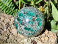 Polished Emerald Mica 'Mutokolite' Spheres x 2 From Mutoko, Zimbabwe - Toprock Gemstones and Minerals 