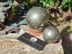 Polished Basalt Pharaoh Stone Spheres x 2 From Iron Duke Mine, Zimbabwe - Toprock Gemstones and Minerals 