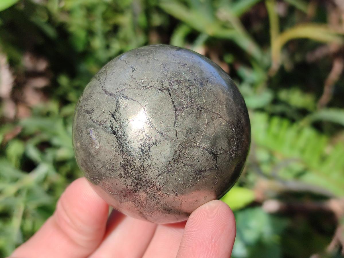 Polished Basalt Pharaoh Stone Spheres x 2 From Iron Duke Mine, Zimbabwe - Toprock Gemstones and Minerals 