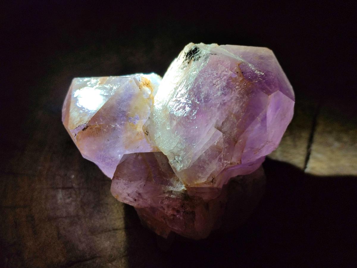 Natural Jacaranda Amethyst Clusters x 4 From Mumbwa, Zambia - Toprock Gemstones and Minerals 