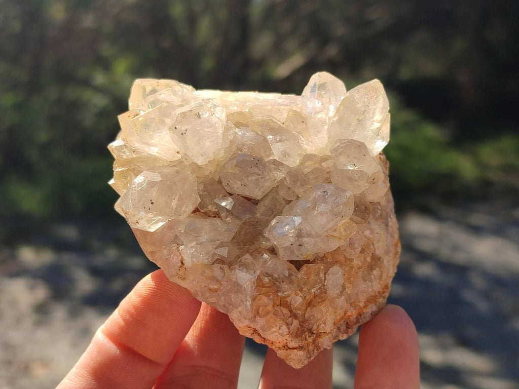 Natural Golden Limonite Quartz Cluster Specimens with Goethite x 13 From Solwezi, Zambia - Toprock Gemstones and Minerals 