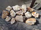 Natural Golden Limonite Quartz Cluster Specimens with Goethite x 13 From Solwezi, Zambia - Toprock Gemstones and Minerals 