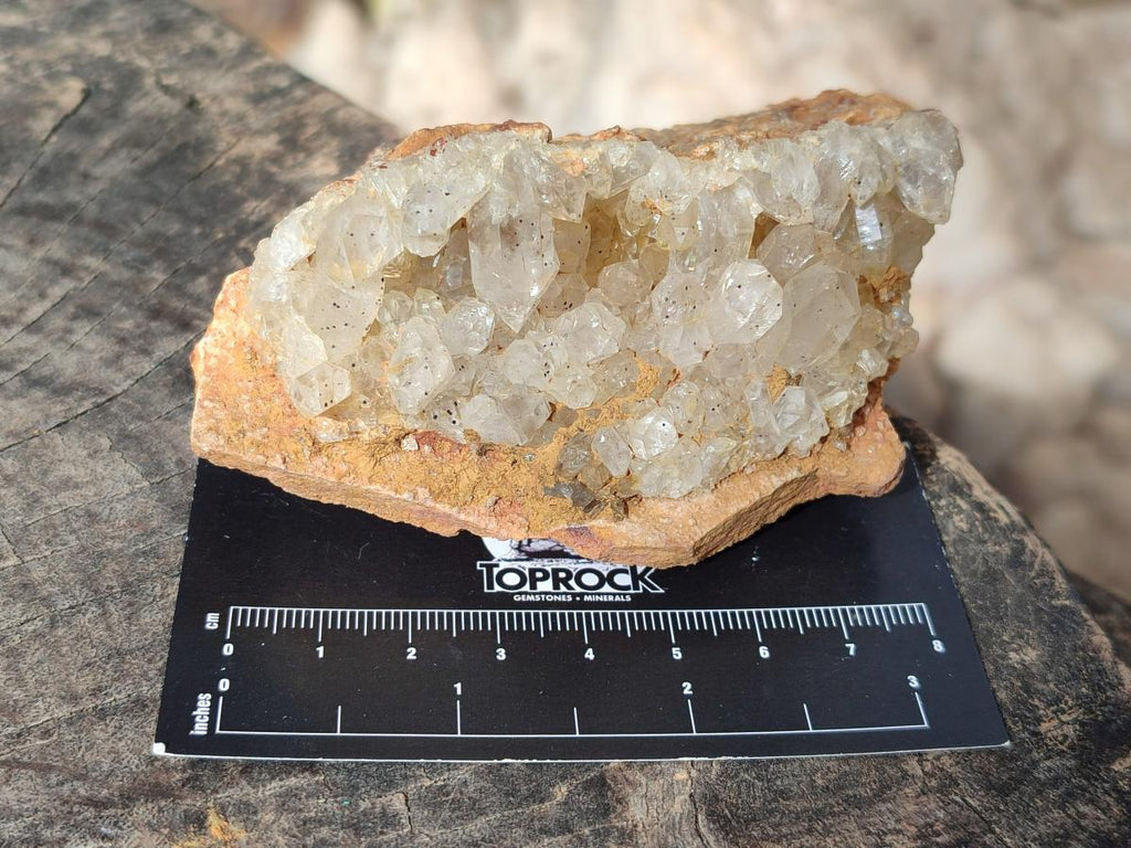 Natural Golden Limonite Quartz Cluster Specimens with Goethite x 13 From Solwezi, Zambia - Toprock Gemstones and Minerals 