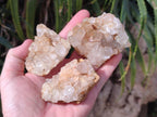 Natural Golden Limonite Quartz Cluster Specimens with Goethite x 13 From Solwezi, Zambia - Toprock Gemstones and Minerals 