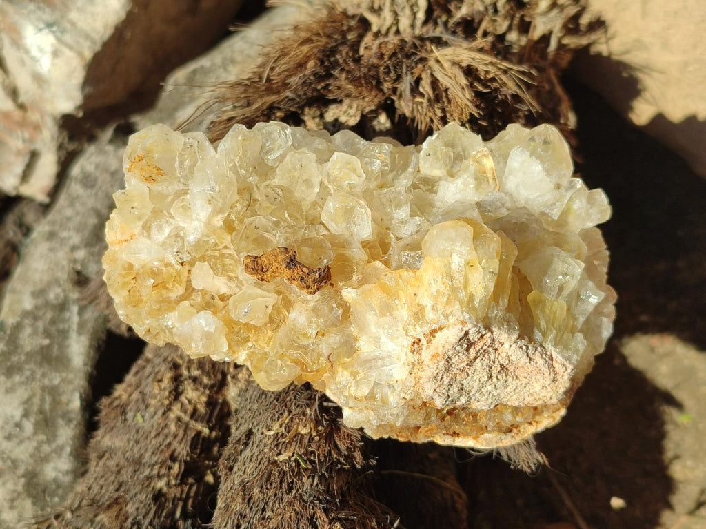 Natural Golden Limonite Quartz Cluster Specimens with Goethite x 13 From Solwezi, Zambia - Toprock Gemstones and Minerals 