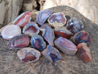 Polished One Side Red Shashe River Agate Nodules x 24 From Shashe River, Zimbabwe - Toprock Gemstones and Minerals 