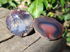 Polished One Side Red Shashe River Agate Nodules x 24 From Shashe River, Zimbabwe - Toprock Gemstones and Minerals 