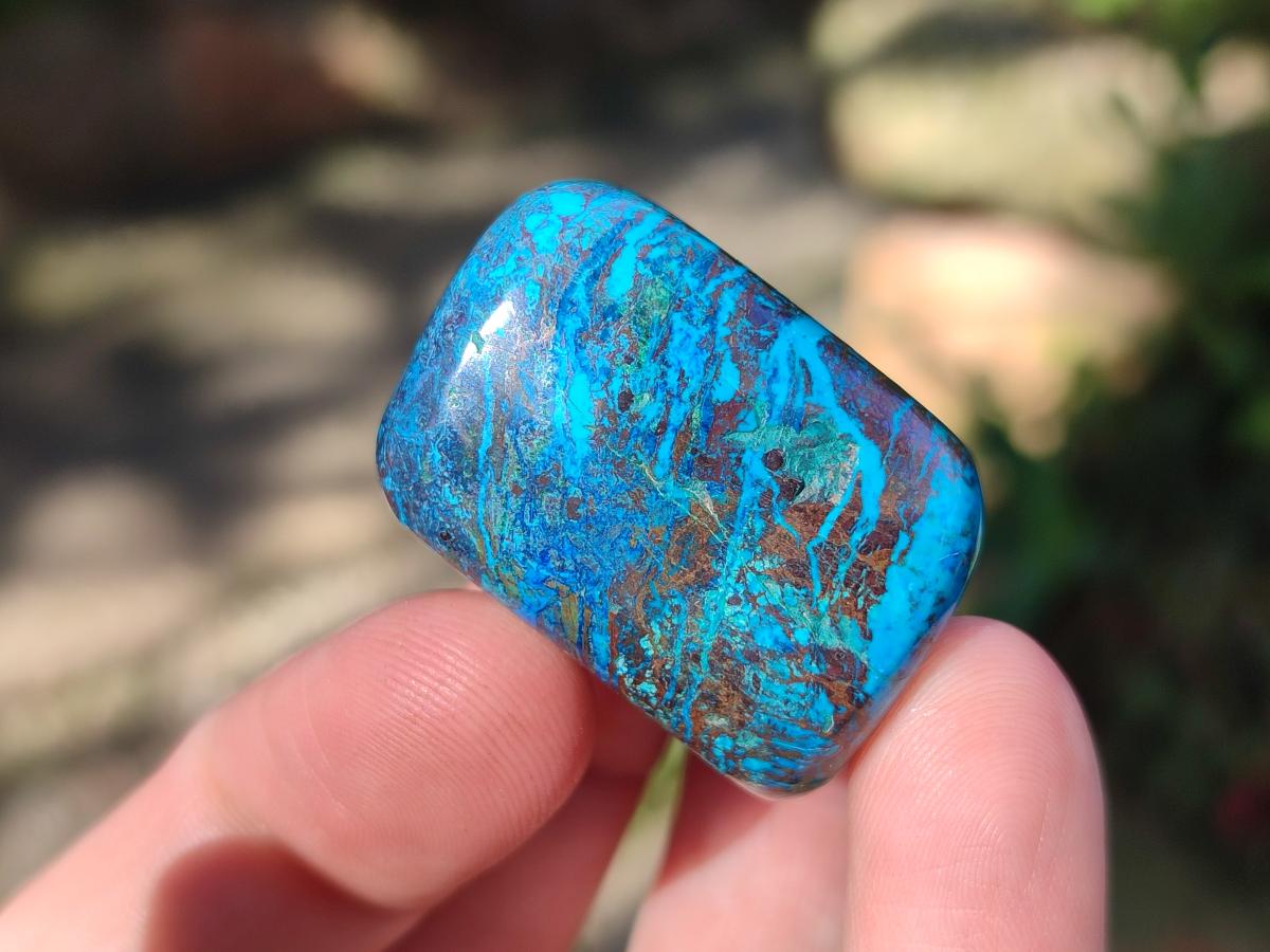 Polished Shattuckite Free Forms x 35 From Congo - Toprock Gemstones and Minerals 