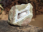 Natural Blue Lace Agate Geode Specimens with Dogtooth Calcite x 4 From Nsanje, Malawi - Toprock Gemstones and Minerals 