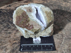 Natural Blue Lace Agate Geode Specimens with Dogtooth Calcite x 4 From Nsanje, Malawi - Toprock Gemstones and Minerals 