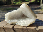 Natural Blue Lace Agate Geode Specimens with Dogtooth Calcite x 4 From Nsanje, Malawi - Toprock Gemstones and Minerals 