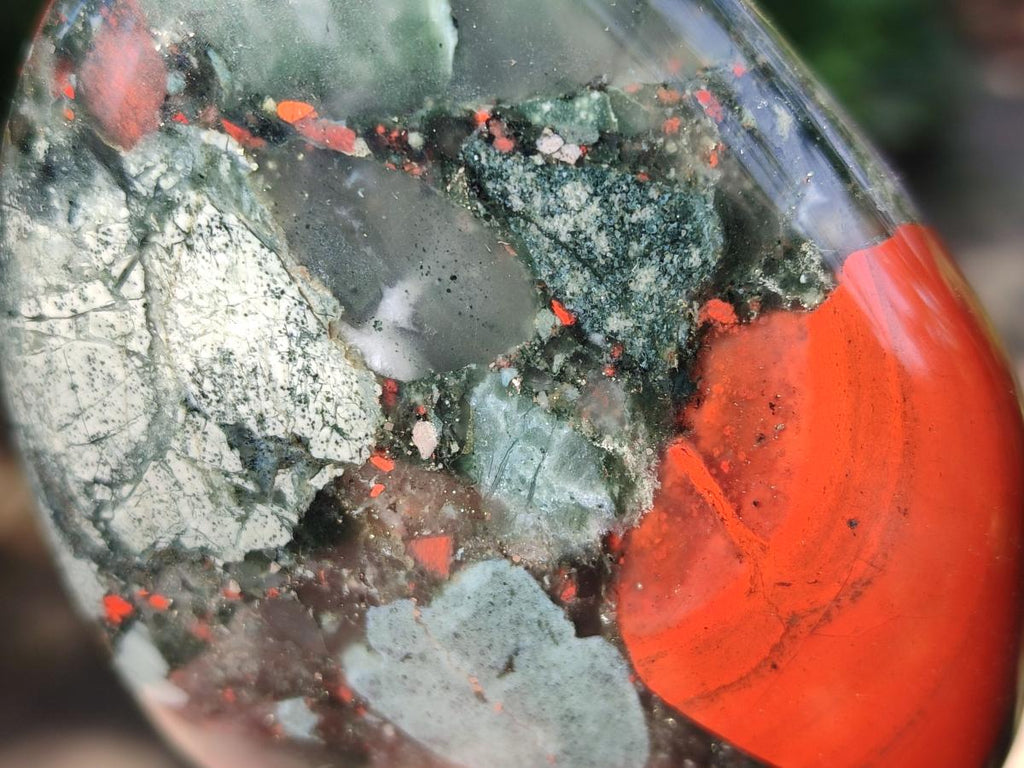 Polished Bloodstone Standing Display Pieces x 3 From Swaziland - Toprock Gemstones and Minerals 