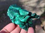 Natural Silky Malachite Specimens x 6 From Kasompe, Congo - Toprock Gemstones and Minerals 