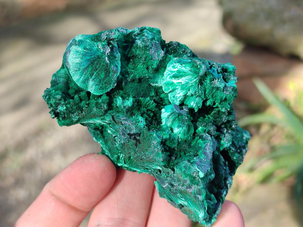 Natural Silky Malachite Specimens x 6 From Kasompe, Congo - Toprock Gemstones and Minerals 