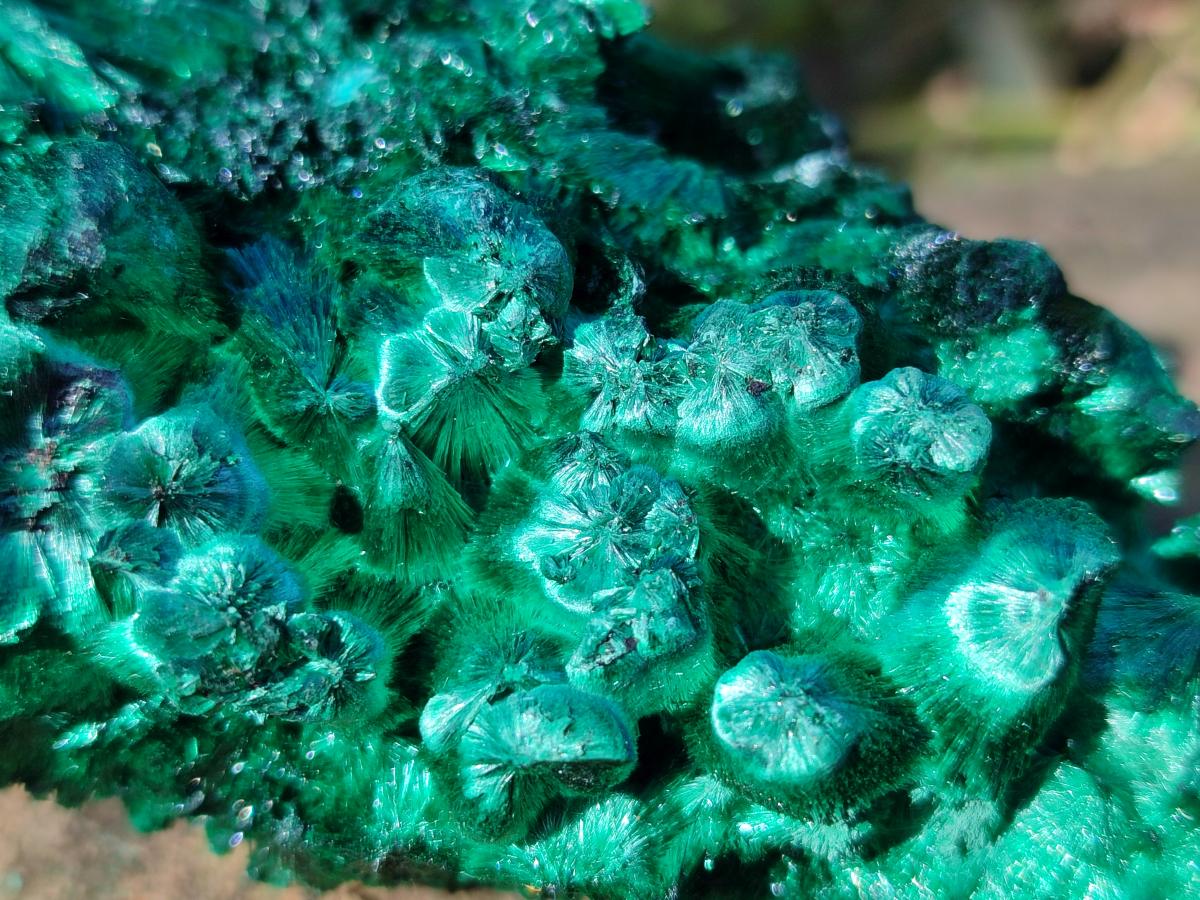 Natural Silky Malachite Specimens x 6 From Kasompe, Congo - Toprock Gemstones and Minerals 