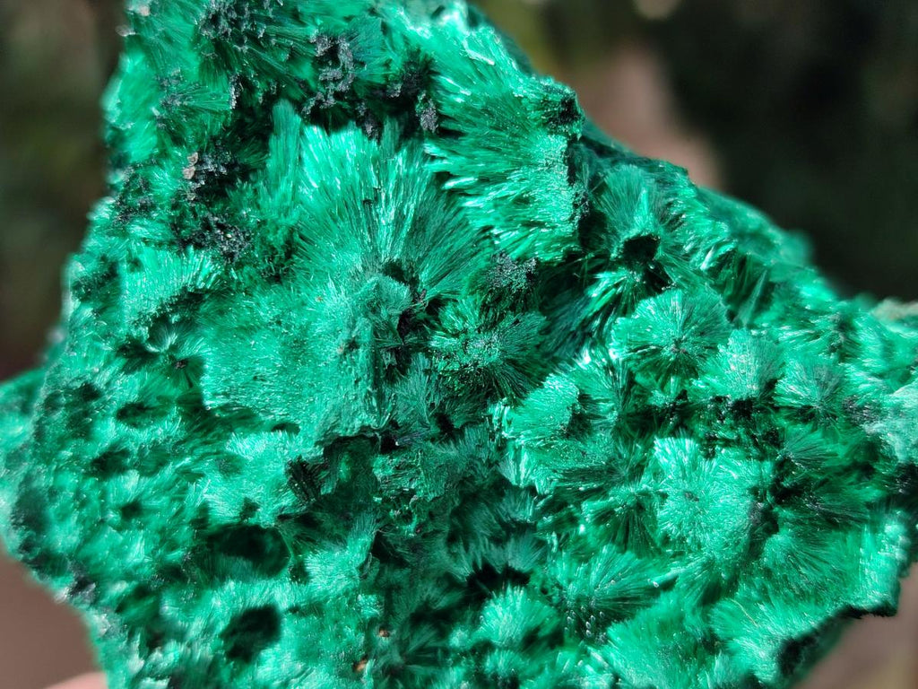 Natural Silky Malachite Specimens x 6 From Kasompe, Congo - Toprock Gemstones and Minerals 