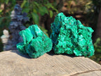 Natural Silky Malachite Specimens x 6 From Kasompe, Congo - Toprock Gemstones and Minerals 