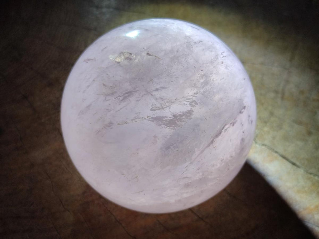 Polished Gemmy Star Rose Quartz Spheres x 3 From Madagascar - Toprock Gemstones and Minerals 