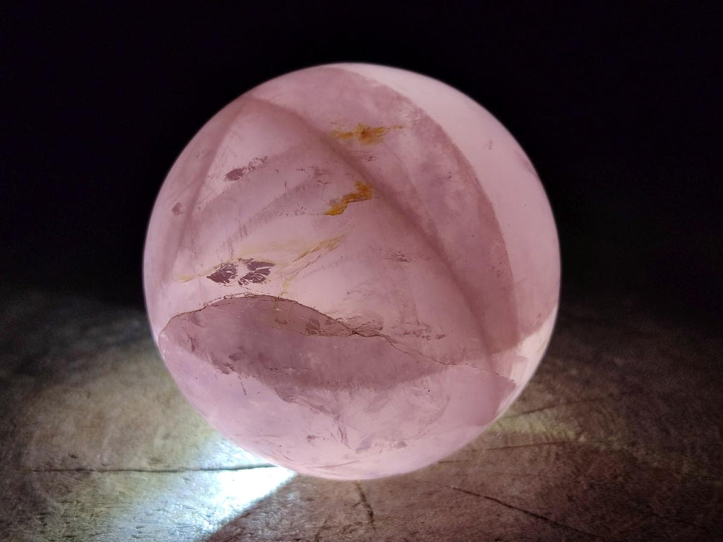Polished Gemmy Star Rose Quartz Spheres x 3 From Madagascar - Toprock Gemstones and Minerals 