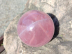 Polished Gemmy Star Rose Quartz Spheres x 3 From Madagascar - Toprock Gemstones and Minerals 