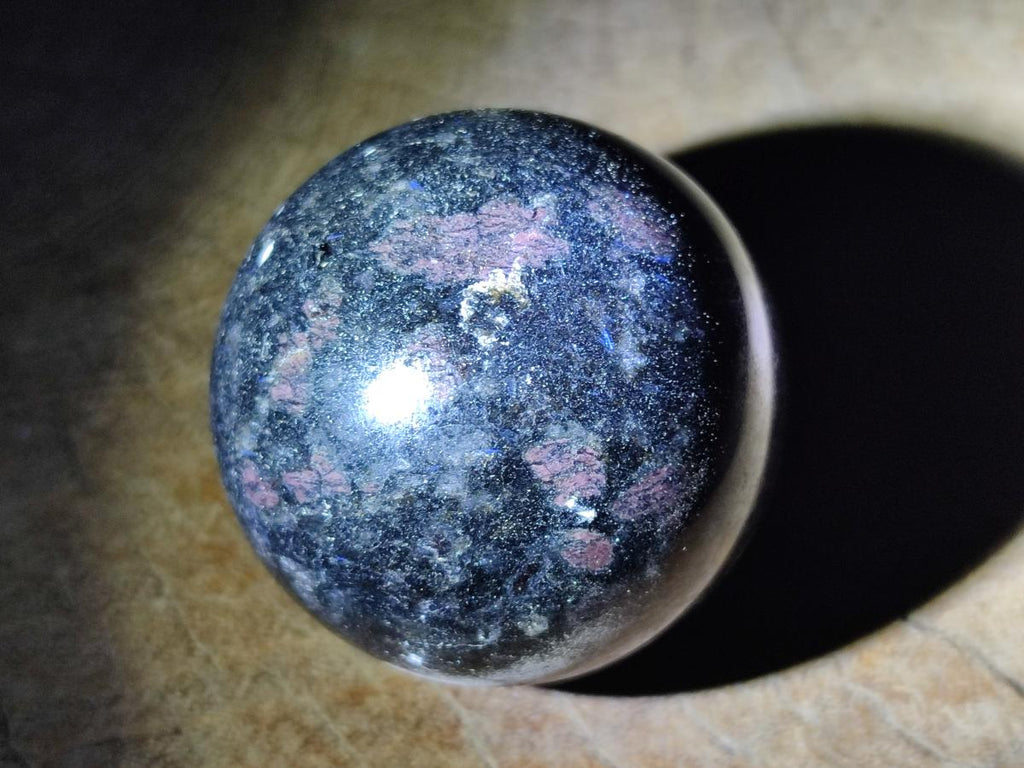 Polished "Water Sapphire" Spheres with Sillimanite x 6 From Ambatofinandrahana, Madagascar - Toprock Gemstones and Minerals 