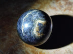 Polished "Water Sapphire" Spheres with Sillimanite x 6 From Ambatofinandrahana, Madagascar - Toprock Gemstones and Minerals 