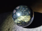 Polished "Water Sapphire" Spheres with Sillimanite x 6 From Ambatofinandrahana, Madagascar - Toprock Gemstones and Minerals 