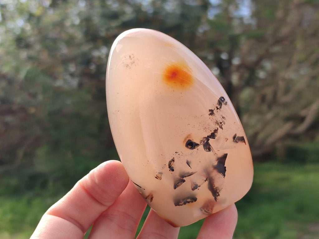 Polished Banded Agate Standing Display Pieces x 3 From Madagascar - Toprock Gemstones and Minerals 
