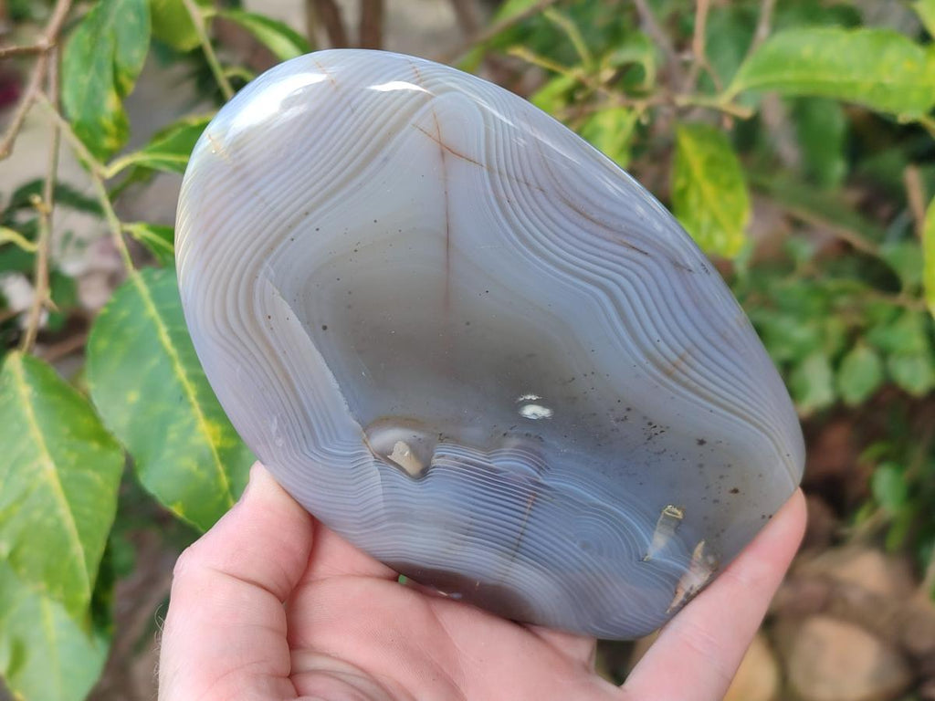 Polished Banded Agate Standing Display Pieces x 3 From Madagascar - Toprock Gemstones and Minerals 