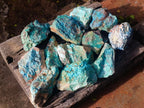 Natural Cobbed Shattuckite Specimens with Associated Minerals x 12 From Kaokoveld, Namibia - Toprock Gemstones and Minerals 