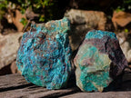 Natural Cobbed Shattuckite Specimens with Associated Minerals x 12 From Kaokoveld, Namibia - Toprock Gemstones and Minerals 