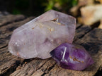 Polished Smokey Window Amethyst Crystals x 24 From Akansobe, Madagascar - Toprock Gemstones and Minerals 
