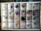 Polished Smokey Window Amethyst Crystals x 24 From Akansobe, Madagascar - Toprock Gemstones and Minerals 